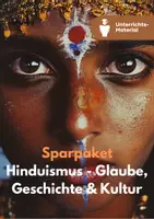 Vorschau - Stundenentwürfe - Sparpaket: Hinduismus REALSCHULE | HAUPTSCHULE | BERUFSSCHULE – Komplettangebot für Unterricht und Prüfung - Deckblatt