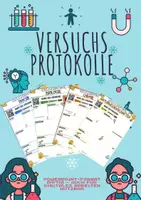 Vorschau - Arbeitsblätter - Blanko-Vorlagen für Versuchsprotokolle mit Auswertungsbogen – Einheitlich & Fachspezifisch für Chemie, Physik, Biologie & Naturwissenschaften - Deckblatt