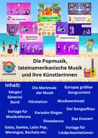 Vorschau - Arbeitsblätter - Die Popmusik, lateinamerikanische Musik und ihre KünstlerInnen - Deckblatt