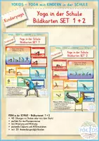 Vorschau - Bildkarten - Materialpaket | Yoga in der Schule Bildkarten SET 1+2 | 40 Übungen - Deckblatt