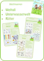 Vorschau - Fördermaterial/Inklusion - Klettmappen: Ritter/Unterwasserwelt/Weltall - Deckblatt