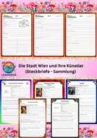 Vorschau - Arbeitsblätter - Wien und seine Künstler_Steckbriefe (Gymnasium/Mittelschule) - Deckblatt