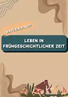 Vorschau - Stundenentwürfe - Materialpaket „Steinzeit“ (Leben in frühgeschichtlicher Zeit) - Deckblatt