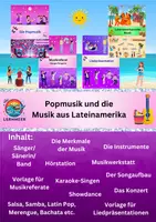 Vorschau - Arbeitsblätter - Popmusik und die Musik aus Lateinamerika (Gymnasium/Mittelschule) - Deckblatt