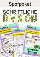 Vorschau - Arbeitsblätter - Schriftliche Division einführen und üben (Sparpaket) - Deckblatt