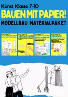 Vorschau - Stundenentwürfe - Materialpaket: Modellbau mit Papier (Kunst) - Deckblatt