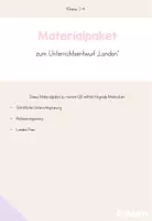 Vorschau - Stundenentwürfe - Materialpaket zum Unterrichtentwurf "London" - Deckblatt
