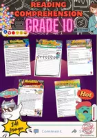 Vorschau - Arbeitsblätter - Materialpaket - Reading Comprehension - Grade 10 - Deckblatt