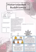 Vorschau - Arbeitsblätter - Materialpaket - Buddhismus - Deckblatt