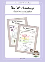Vorschau - Arbeitsblätter - Die Wochentage - Mini-Materialpaket - Deckblatt