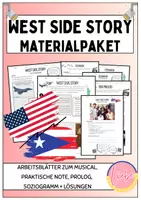 Vorschau - Arbeitsblätter - West Side Story (Materialpaket) - Deckblatt