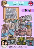 Aperçu - Matériel pour travaux manuels / dessin - VOCABULARY – PACK OF 20 FLAP BOOKS IN ENGLISH - Page de couverture