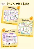 Vista previa - Hojas de trabajo - Pack Dislexia - Portada