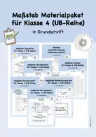 Vorschau - Stundenentwürfe - Materialpaket Maßstab Kl. 4/5 - Deckblatt