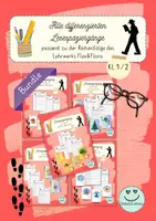 Vorschau - Arbeitsblätter - Materialpaket: differenzierte Lesespaziergänge - für Flex und Flora - Deckblatt