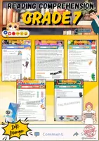 Vorschau - Arbeitsblätter - Materialpaket - Reading Comprehension Grade 7 - Deckblatt