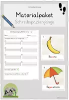 Vorschau - Arbeitsblätter - Materialpaket 19 Schreibspaziergänge zur Buchstaben- / Lauteinführung - Deckblatt
