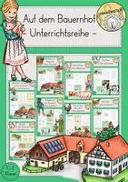Vorschau - Stundenentwürfe - Bauernhof Unterrichtsreihe Materialpaket Sachunterricht - Deckblatt