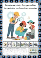 Vorschau - Unterrichtsreihen - Komplettpaket: Kurzgeschichten (Inhaltsangabe und Textpaket) - Deckblatt
