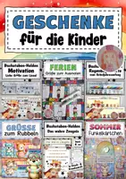 Vorschau - Mal- und Bastelvorlagen - Kleine Geschenke für die Schüler*innen / die Klasse - Deckblatt