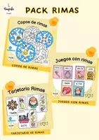 Vista previa - Hojas de trabajo - Pack de rimas - Portada