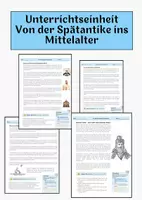 Vorschau - Arbeitsblätter - Materialpaket GESCHICHTE: Von der Spätantike ins Mittelalter - Deckblatt