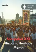 Vorschau - Stundenentwürfe - XXL-Sparpaket Hispanic Heritage Month – Differenzierung, Reihe, Präsentation, Klausur - Deckblatt
