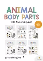 Vorschau - Stationenlernen - ANIMAL BODY PARTS: XXL Materialpaket für den Englischunterricht (Körperteile von Tieren) - Deckblatt