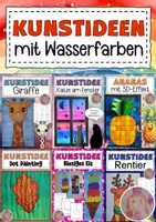 Vorschau - Mal- und Bastelvorlagen - Kunst Wasserfarben - Deckblatt