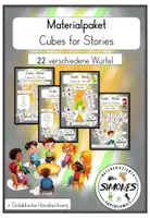 Vorschau - Spiele - Erzähl- Würfel, Geschichtenwürfel , Cubes for Stories Materialpaket - Deckblatt
