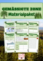 Vorschau - Arbeitsblätter - Gemäßigte Zone - Deckblatt