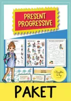 anteprima - Esercizi - Present Progressive / Present Continuous: pacchetto crescita (inglese) - Pagina di copertina