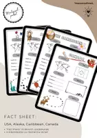 Vorschau - Arbeitsblätter - Materialpaket: Fact Sheets (USA, Alaska, Caribbean, Canada) - Deckblatt