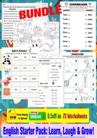 Aperçu - Matériel pour travaux manuels / dessin - English Starter Pack: Learn, Laugh & Grow! - Page de couverture