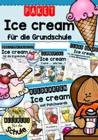 Vorschau - Arbeitsblätter - Ice Cream Englisch Grundschule – Materialpaket (Klasse 3–4) | Arbeitsblätter, Spiele & Speaking Activities - Deckblatt
