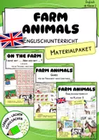 Vorschau - Arbeitsblätter - Farm Animals – Komplettpaket mit Hörverstehen und Spielen | Klasse 2–3 - Deckblatt