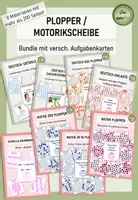 Vorschau - Fördermaterial/Inklusion - Bundle zum "Plopper" / zur Motorikscheibe - Deckblatt