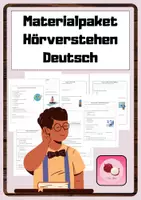 Vorschau - Arbeitsblätter - Materialpaket Hörverstehen Deutsch / Hörtexte - Deckblatt