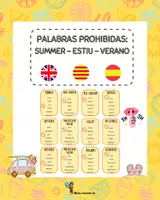 Vista previa - Juegos / Gamificación - Pack Verano: Palabras prohibidas ENG-CAST-CAT - Portada