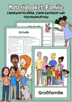 Vorschau - Arbeitsblätter - Materialpaket: Familie (Komplettpaket für DaF/DaZ und die Grundschule) - Deckblatt