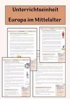 Vorschau - Arbeitsblätter - Materialpaket - GESCHICHTE - Europa im Mittelalter - Deckblatt