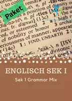 Vorschau - Arbeitsblätter - Materialpaket Englisch Sek 1 Grammar mix - Deckblatt