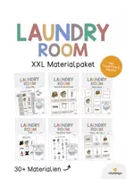 Vorschau - Mal- und Bastelvorlagen - LAUNDRY ROOM: XXL Materialpaket für den Englischunterricht (Waschraum, Wäsche waschen) - Deckblatt