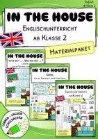 Vorschau - Stationenlernen - Materialpaket "In the House" – Englischunterricht ab Klasse 2 - Deckblatt
