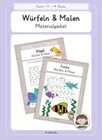 Vorschau - Stundenentwürfe - Würfeln und Malen: Mini-Materialpaket - Deckblatt