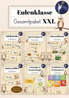 Vorschau - Mal- und Bastelvorlagen - Eulenklasse - Gesamtpaket XXL - Deckblatt