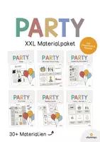 Vorschau - Mal- und Bastelvorlagen - PARTY: XXL Materialpaket für den Englischunterricht (Geburtstag, Fete, Birthday) - Deckblatt