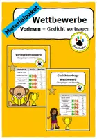 Vorschau - Anderer Materialtyp - Materialpaket Wettbewerbe - vorlesen und Gedicht vortragen - Deckblatt