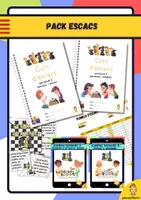 Vista previa - Unidades / Secuencias / Situaciones de Aprendizaje - Paquet de materials per aprendre a jugar a Escacs - Portada