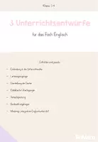 Vorschau - Stundenentwürfe - Materialpaket - Unterrichtsentwürfe für das Fach Englisch - Deckblatt